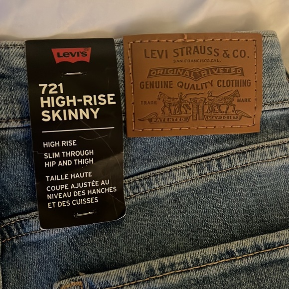 Levis 721 High Rise Skinny size 24x34 - Picture 2 of 6